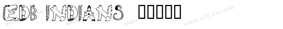 EDB Indians字体转换